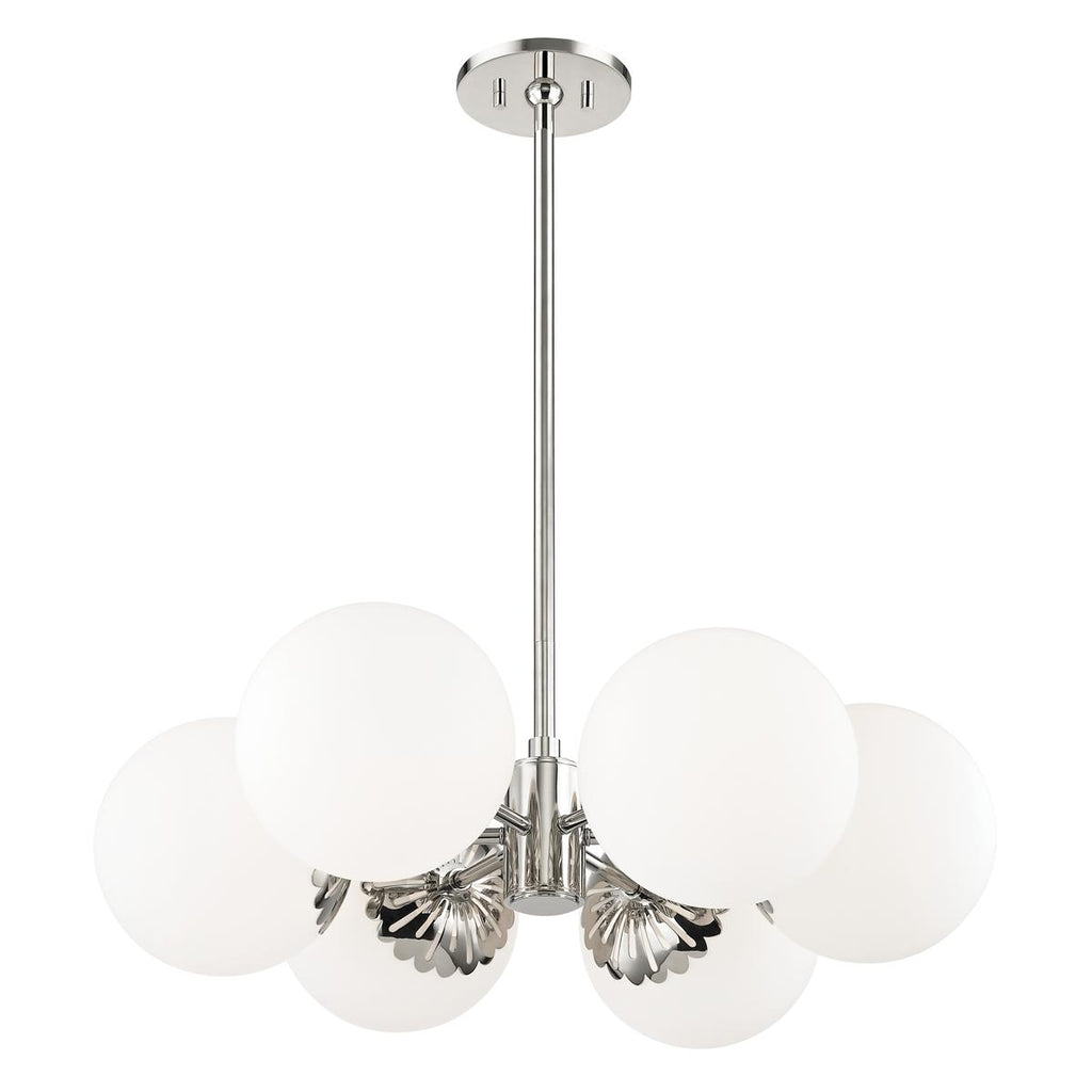 Mitzi Paige Polished Nickel 26W x 26L x 8H Chandelier