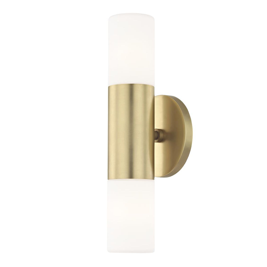 Mitzi Lola Aged Brass 4.75W x 4.75L x 13H Wall Sconce