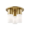 Mitzi Lola Aged Brass 9.25W X 9.25L X 7H Flush Mount