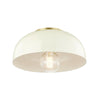 Mitzi Avery Aged Brass/Cream 11W X 11L X 7H Flush Mount