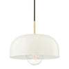 Mitzi Avery Aged Brass/Cream 14W X 14L X 13.75H Pendant