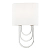 Mitzi Farah Polished Nickel 8W X 8L X 13.5H Wall Sconce