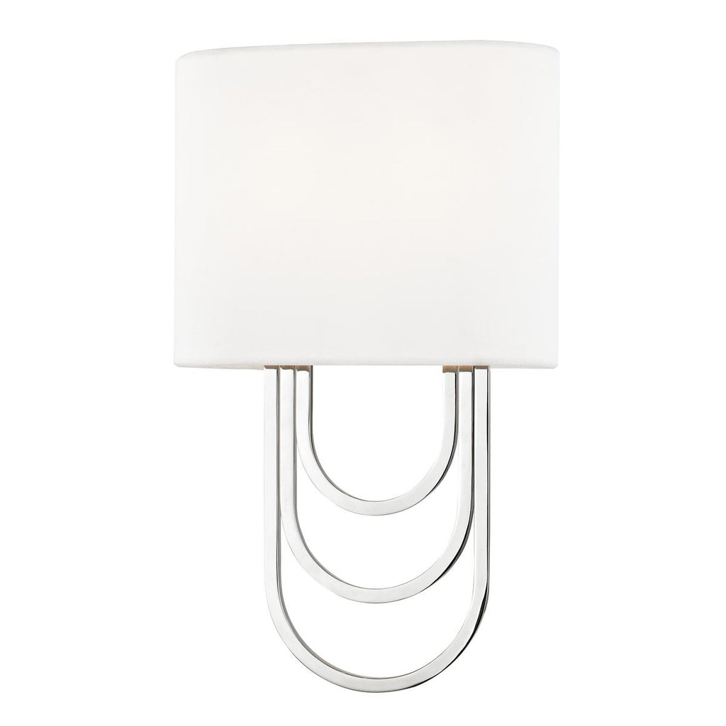 Mitzi Farah Polished Nickel 8W x 8L x 13.5H Wall Sconce