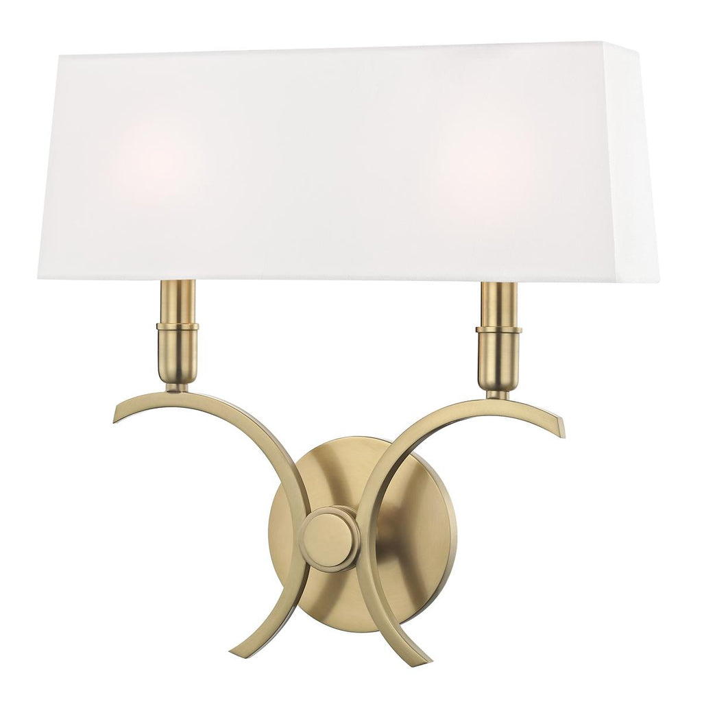 Mitzi Gwen Aged Brass 14.5W x 14.5L x 15H Wall Sconce