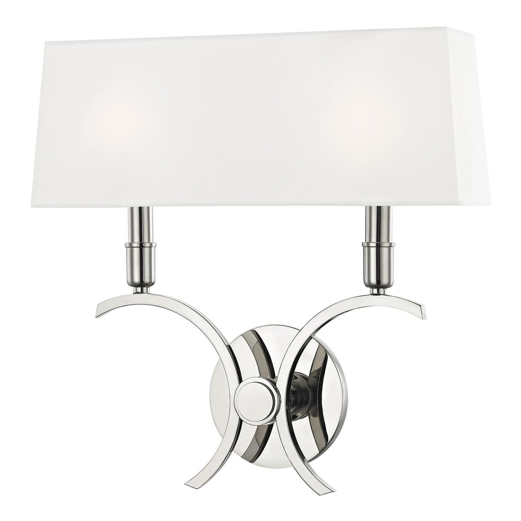 Mitzi Gwen Polished Nickel 14.5W x 14.5L x 15H Wall Sconce