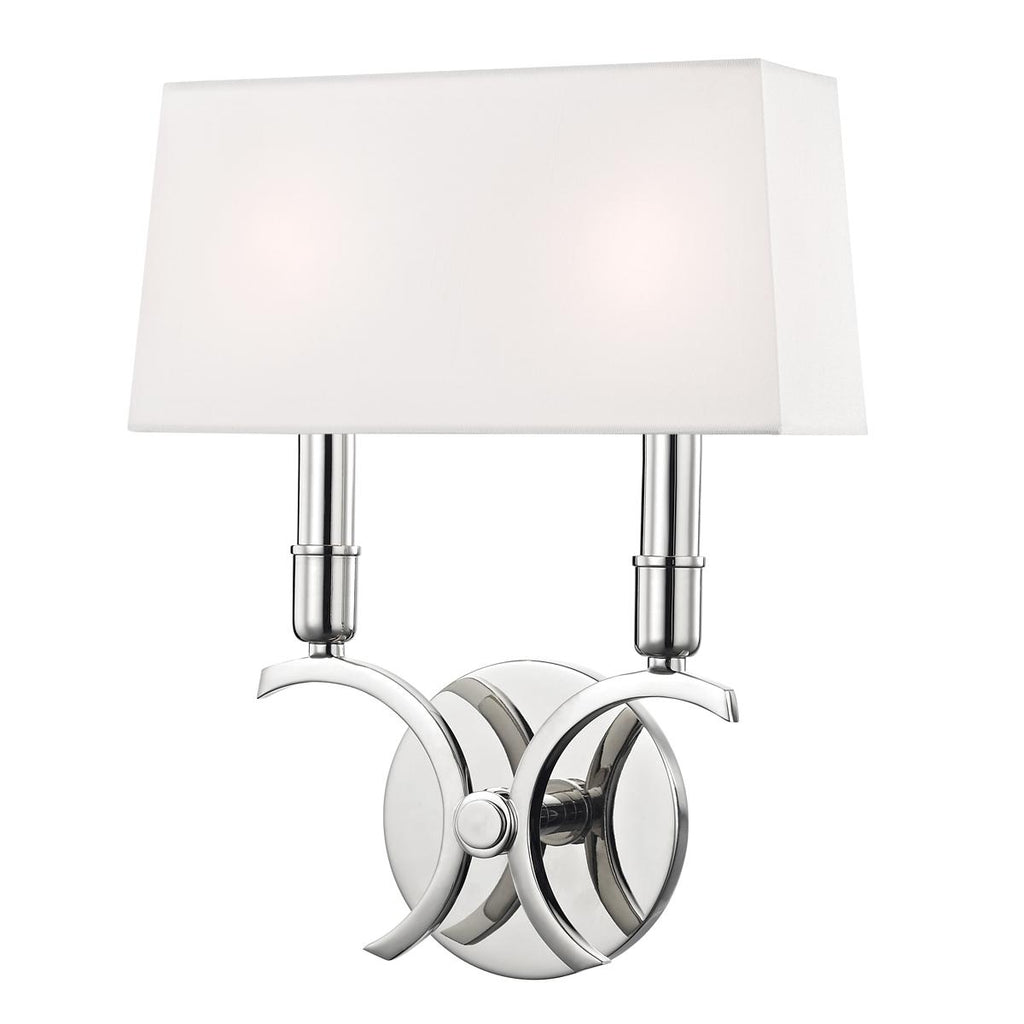 Mitzi Gwen Polished Nickel 10.25W x 10.25L x 13.75H Wall Sconce