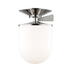 Mitzi Audrey Polished Nickel 7.25W X 7.25L X 12H Semi-Flush Mount