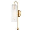 Mitzi Skye Aged Brass 4.75W X 4.75L X 19H Wall Sconce