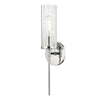 Mitzi Olivia Polished Nickel 4.75W X 4.75L X 17.5H Wall Sconce