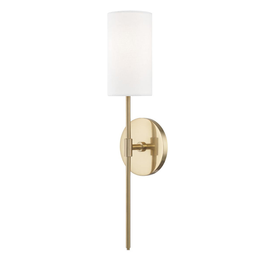 Mitzi Olivia Aged Brass 4.75W x 4.75L x 18.75H Wall Sconce