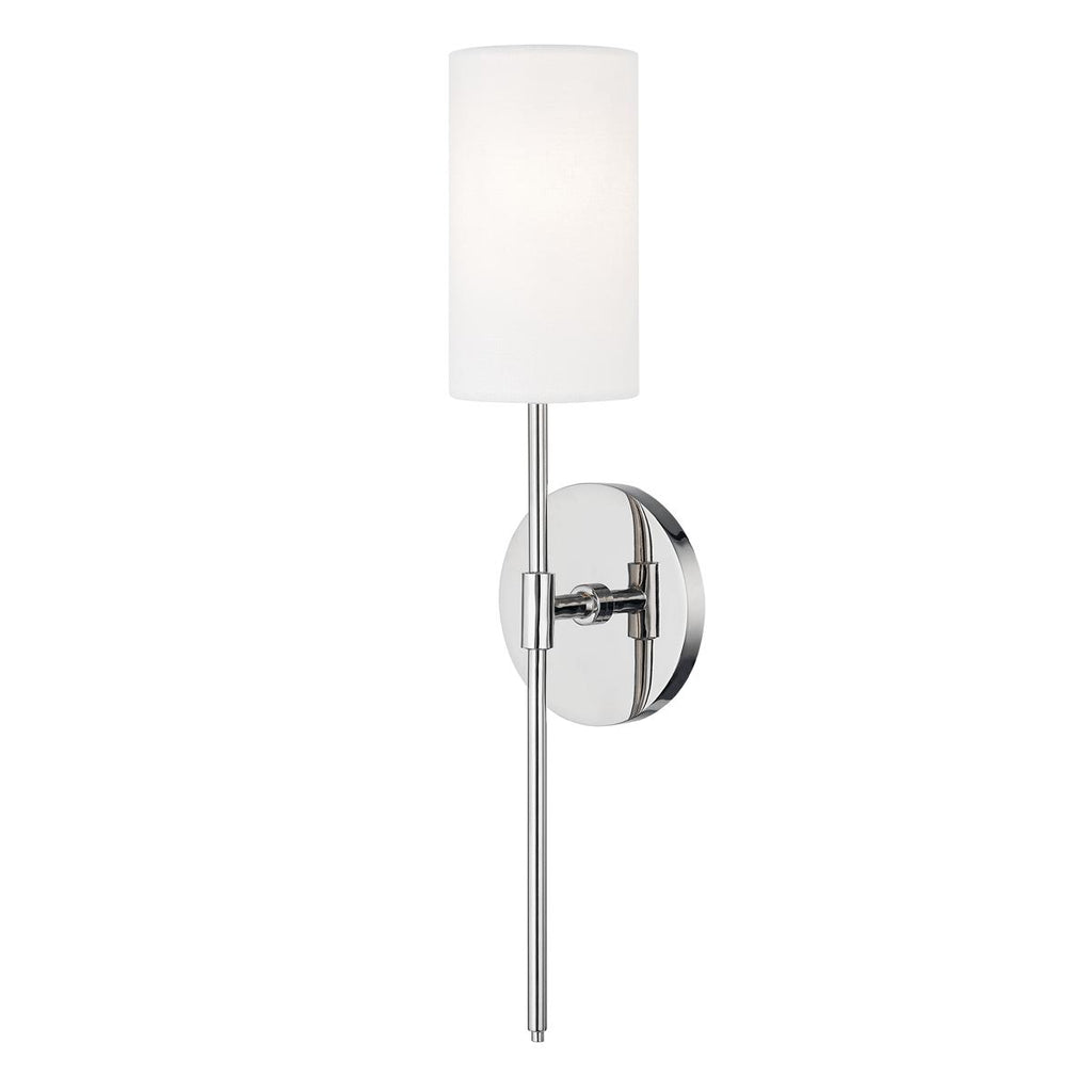 Mitzi Olivia Polished Nickel 4.75W x 4.75L x 18.75H Wall Sconce