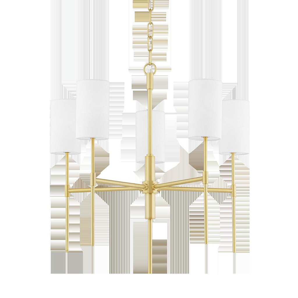 Mitzi Olivia Aged Brass 24W x 24L x 24.5H Chandelier