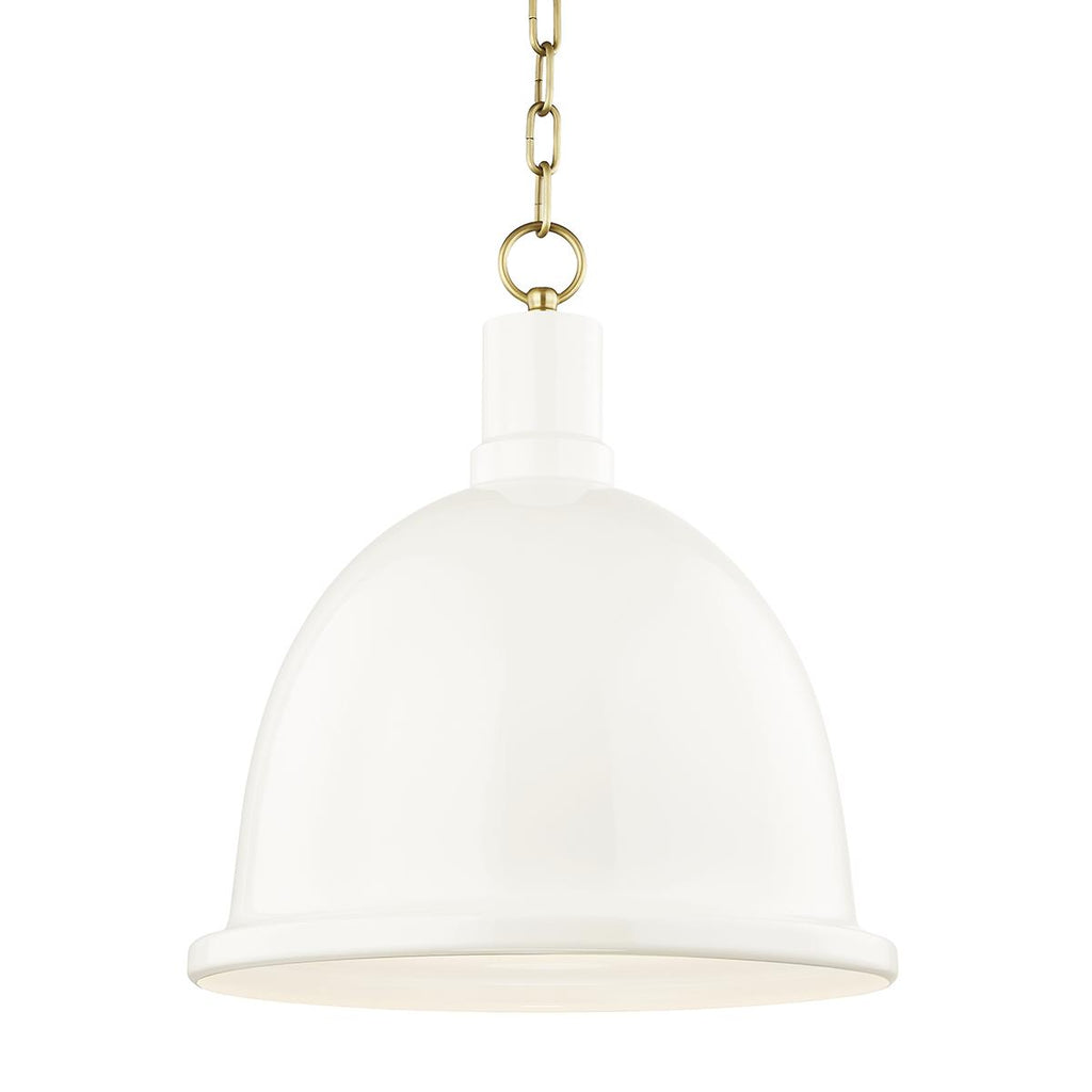 Mitzi Blair Aged Brass/cream 16W x 16L x 18.25H Pendant