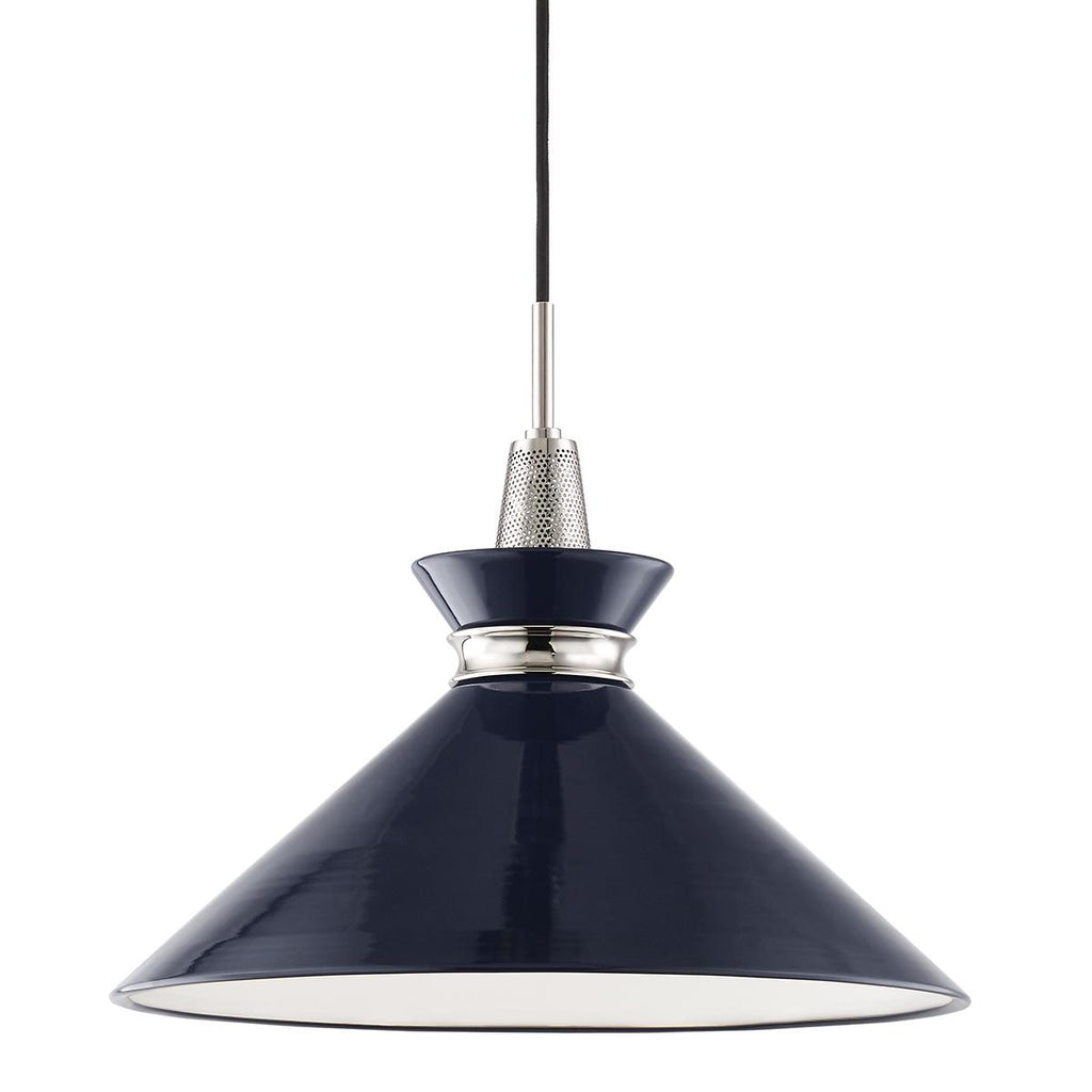 Mitzi Kiki Polished Nickel/navy 18W x 18L x 15.25H Pendant