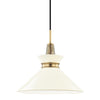 Mitzi Kiki Aged Brass/Cream 14W X 14L X 13.25H Pendant