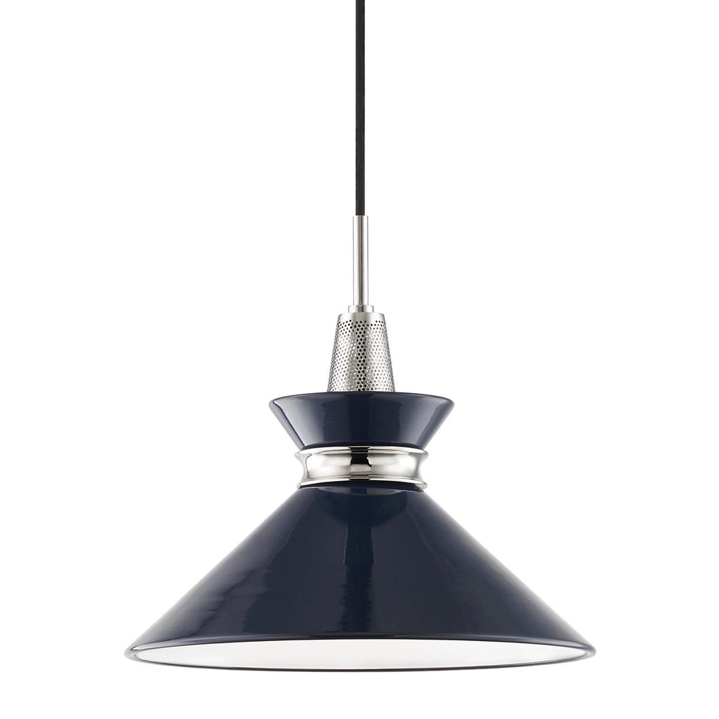 Mitzi Kiki Polished Nickel/navy 14W x 14L x 13.25H Pendant