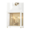 Mitzi Leigh Aged Brass/Soft Off White 11.25W X 11.25L X 18.75H Wall Sconce