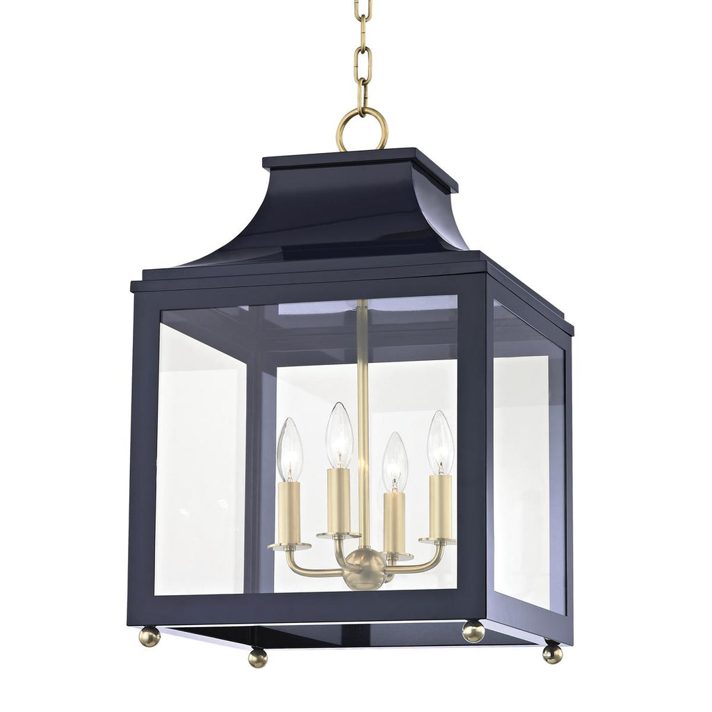 Mitzi Leigh Aged Brass/navy 16W x 16L x 25H Pendant