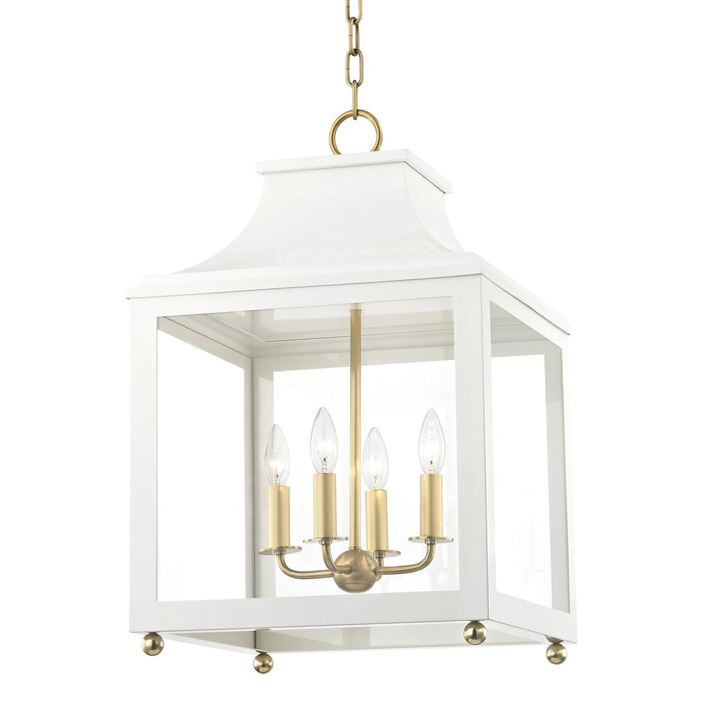 Mitzi Leigh Aged Brass/soft Off White 16W x 16L x 25H Pendant