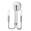 Mitzi Brigitte Polished Nickel 7W X 7L X 12.5H Wall Sconce