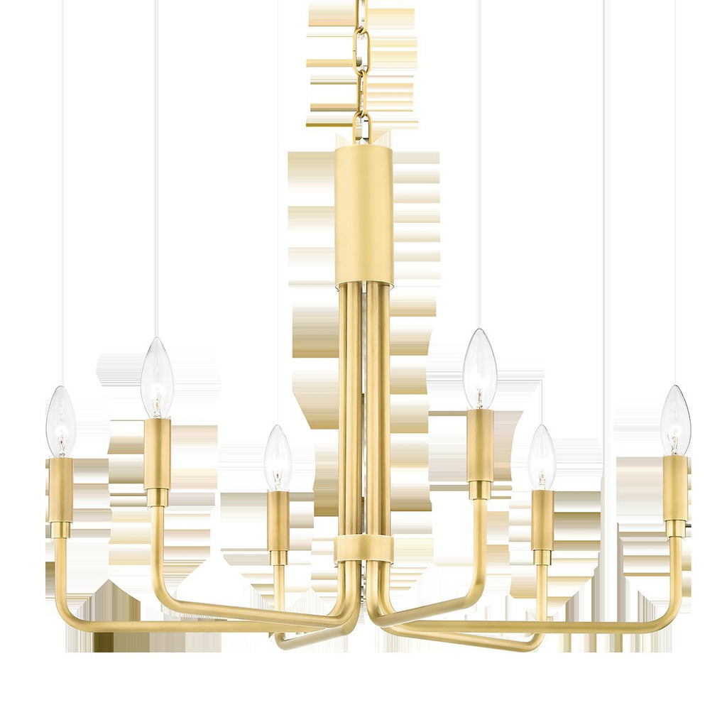 Mitzi Brigitte Aged Brass 25W x 25L x 19.25H Chandelier