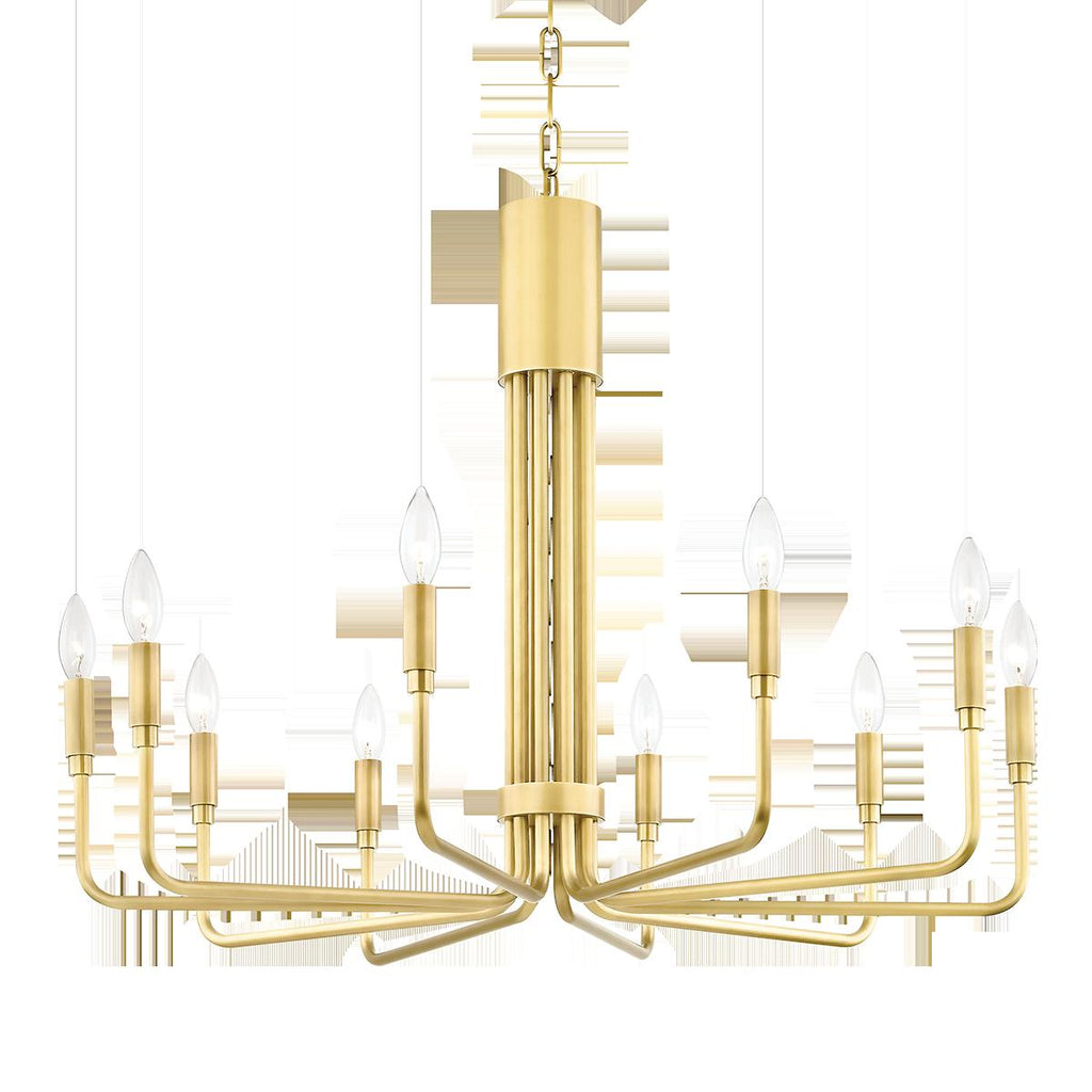 Mitzi Brigitte Aged Brass 31.75W x 31.75L x 24H Chandelier