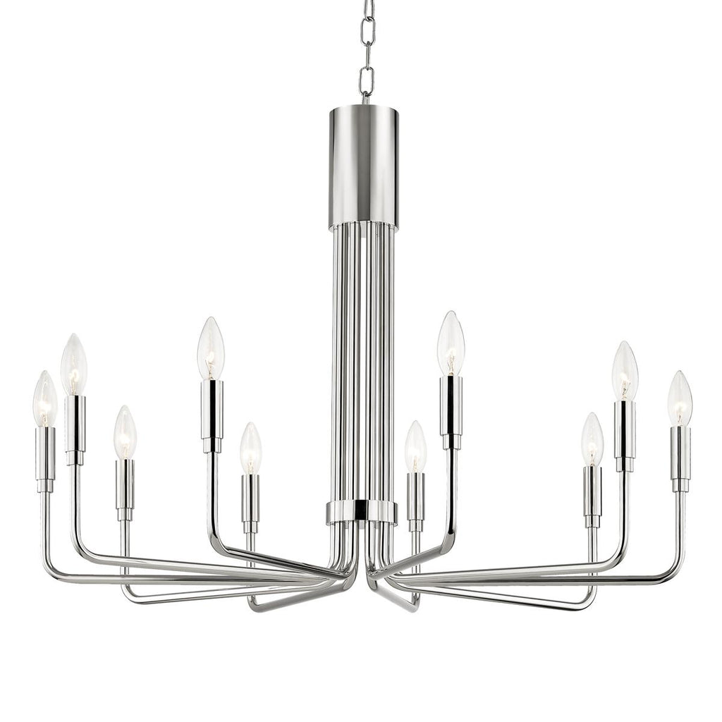 Mitzi Brigitte Polished Nickel 31.75W x 31.75L x 24H Chandelier