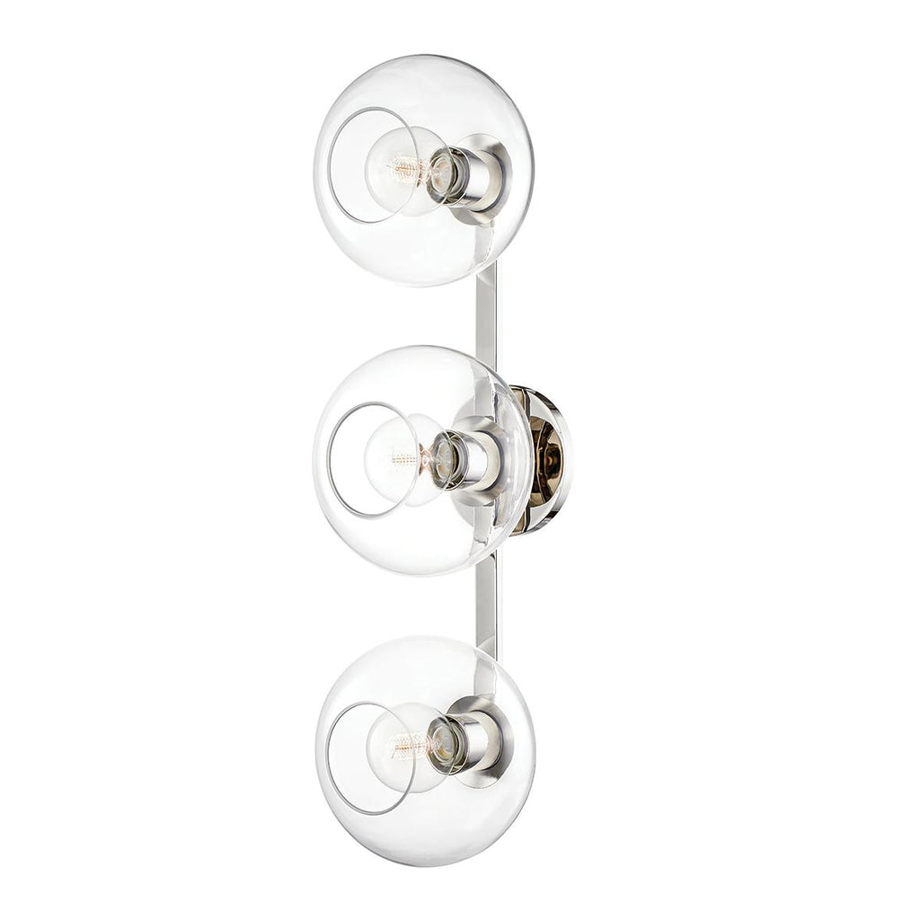 Mitzi Margot Polished Nickel 8.25W x 7.25L x 28.25H Wall Sconce