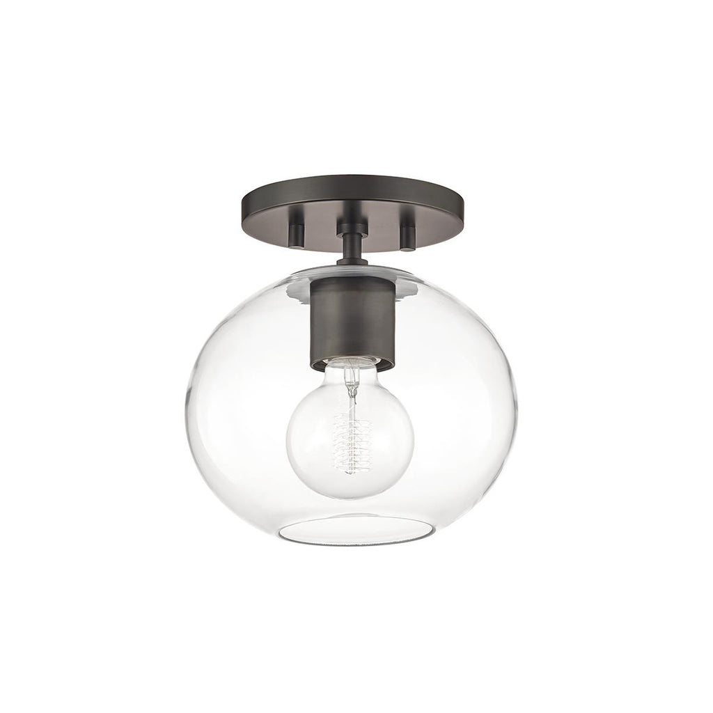 Mitzi Margot Old Bronze 8.25W x 7L x 8.5H Semi-Flush Mount