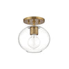 Mitzi Margot Aged Brass 8.25W X 7L X 8.5H Semi-Flush Mount