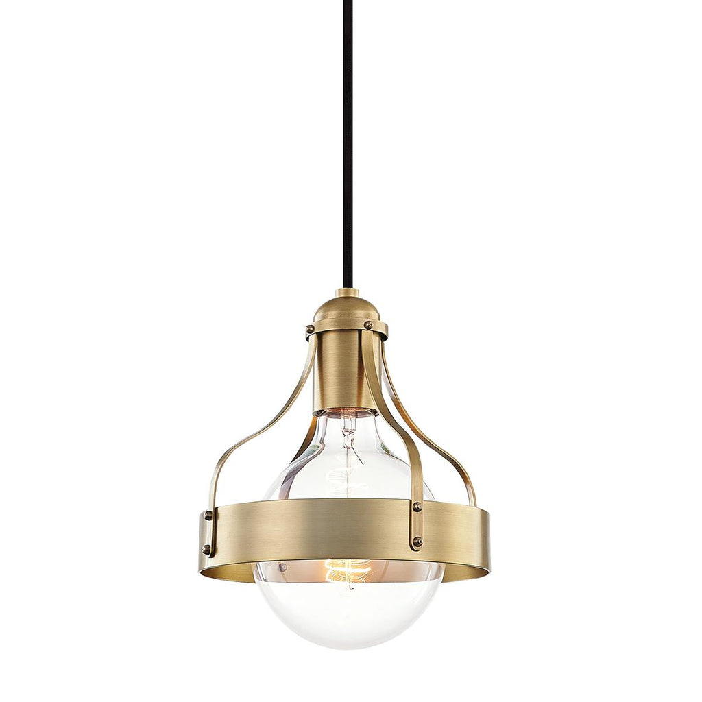 Mitzi Violet Aged Brass 7.5W x 4.75L x 8.75H Pendant