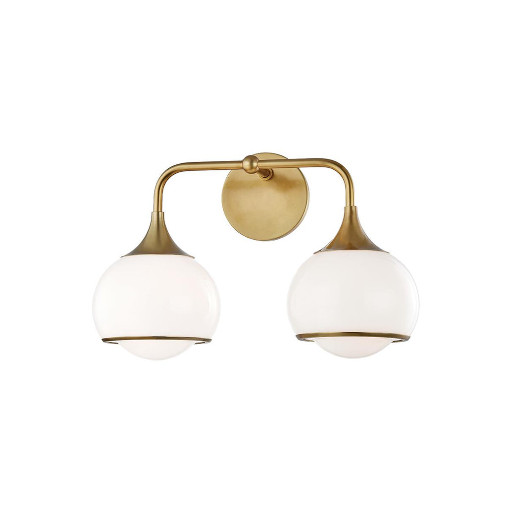 Mitzi Reese Aged Brass 16.75W x 15L x 11.25H Wall Sconce