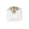 Mitzi Grace Aged Brass 7.25W X 5L X 8.25H Flush Mount