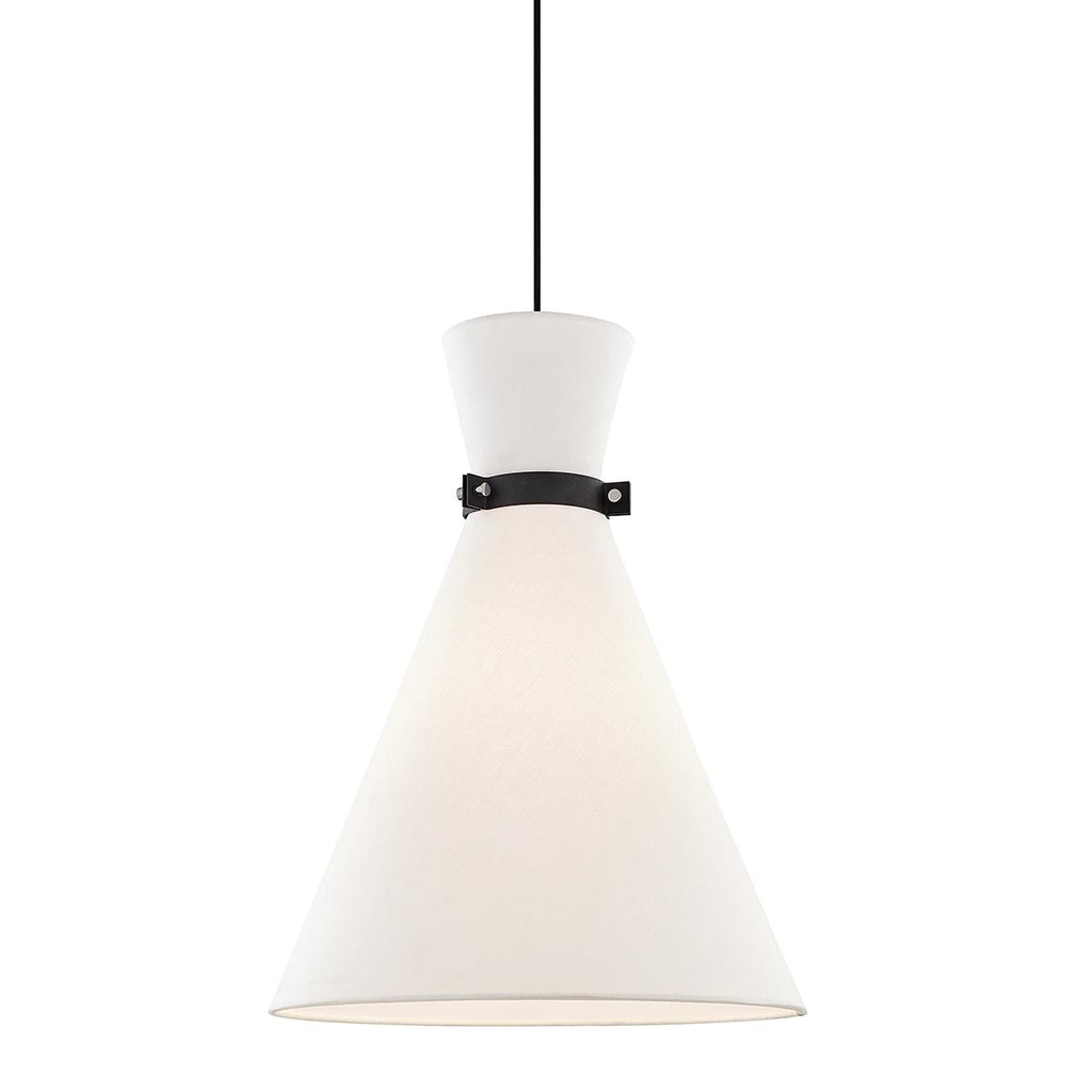 Mitzi Julia Polished Nickel/black 15.25W x 5.5L x 20.25H Pendant