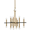 Mitzi Colette Aged Brass/Black 28.75W X 5.5L X 27.25H Chandelier