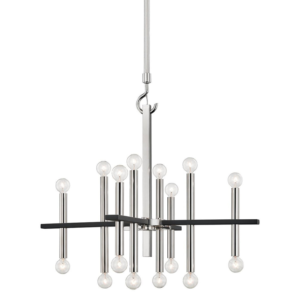 Mitzi Colette Polished Nickel/black 28.75W x 6.75L x 36.5H Chandelier