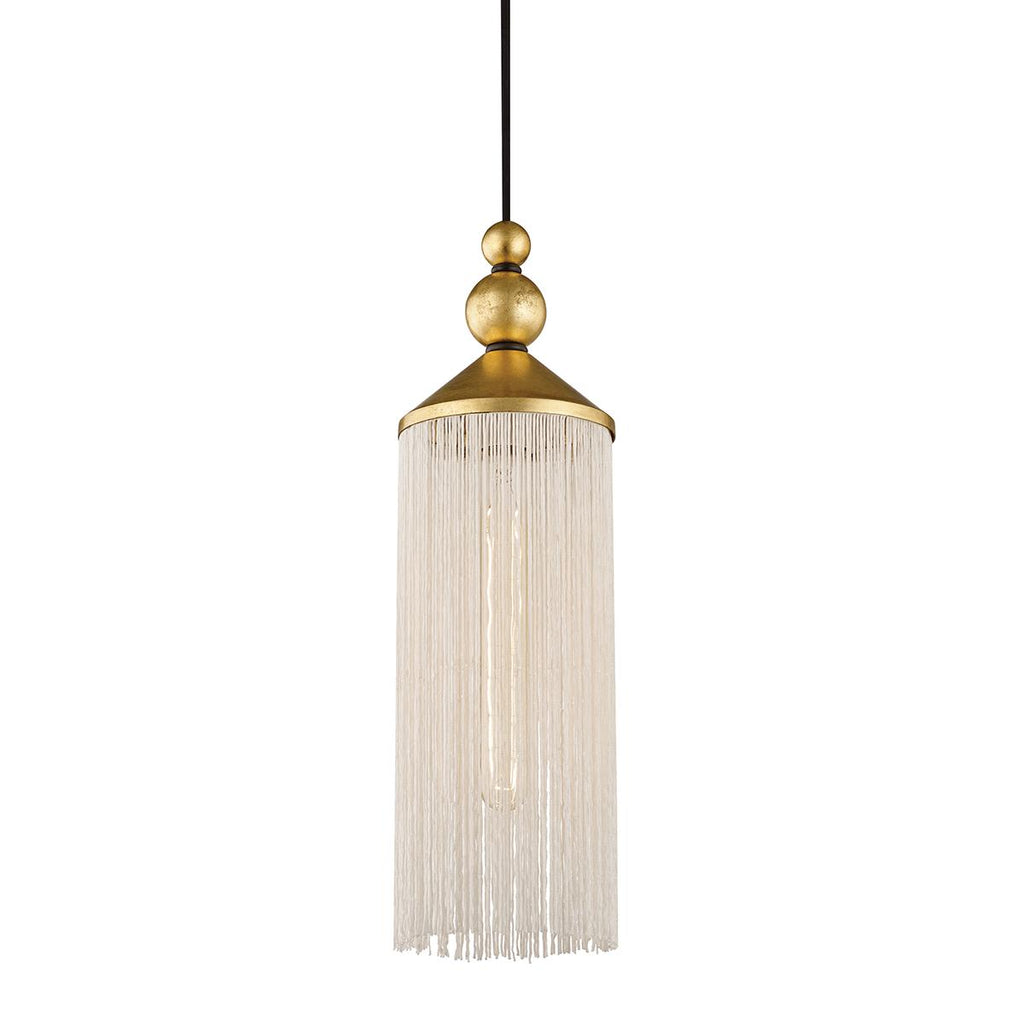 Mitzi Scarlett Gold Leaf/white 5W x 11.75L x 16.75H Pendant