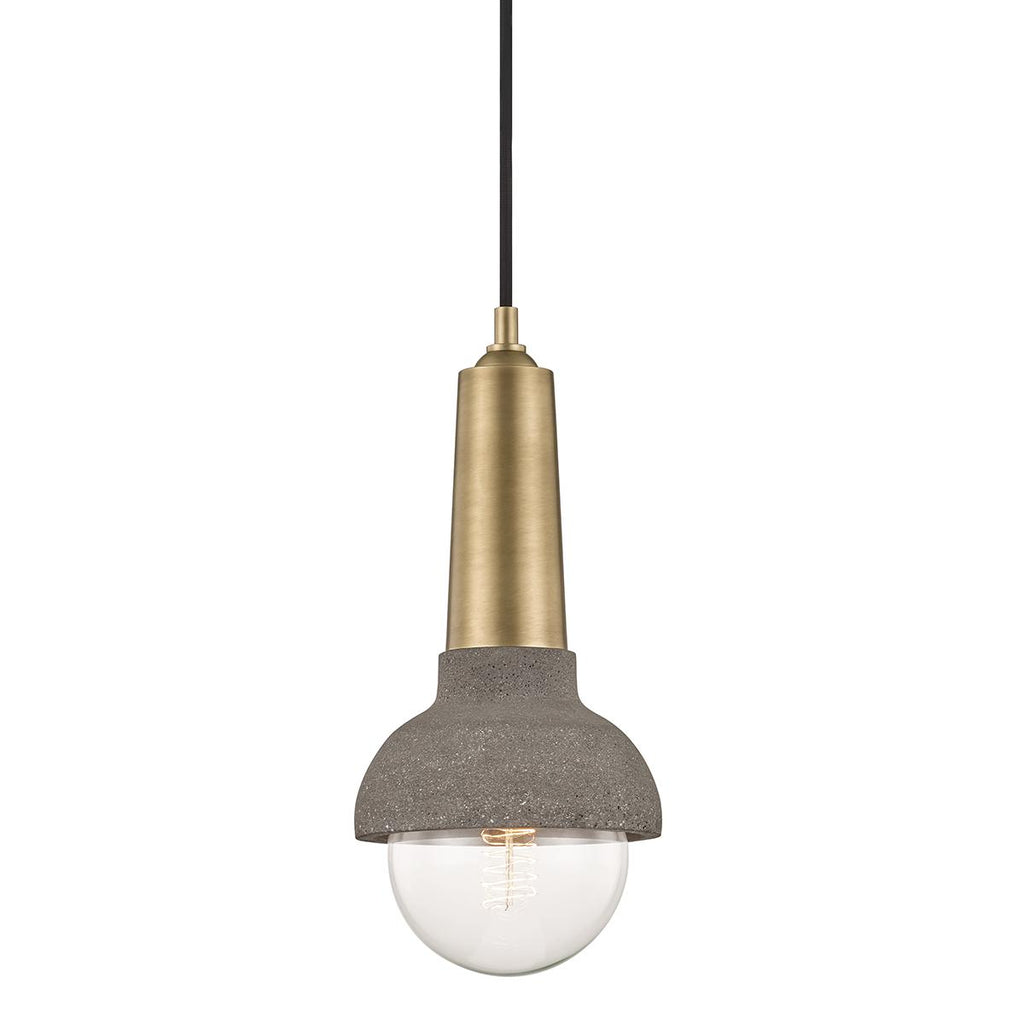 Mitzi Macy Aged Brass 6W x 4.75L x 13.5H Pendant