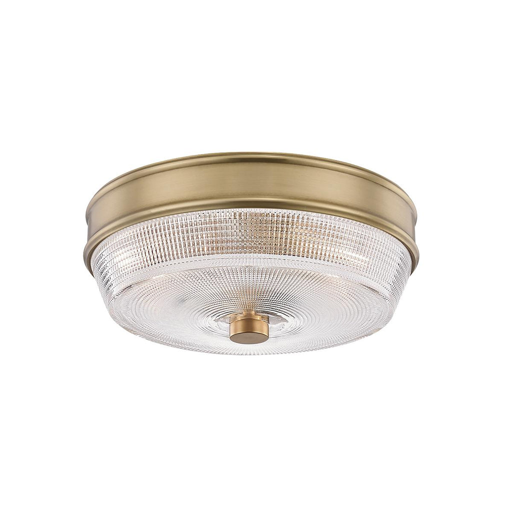 Mitzi Lacey Aged Brass 10.25W x 4.75L x 4.25H Flush Mount