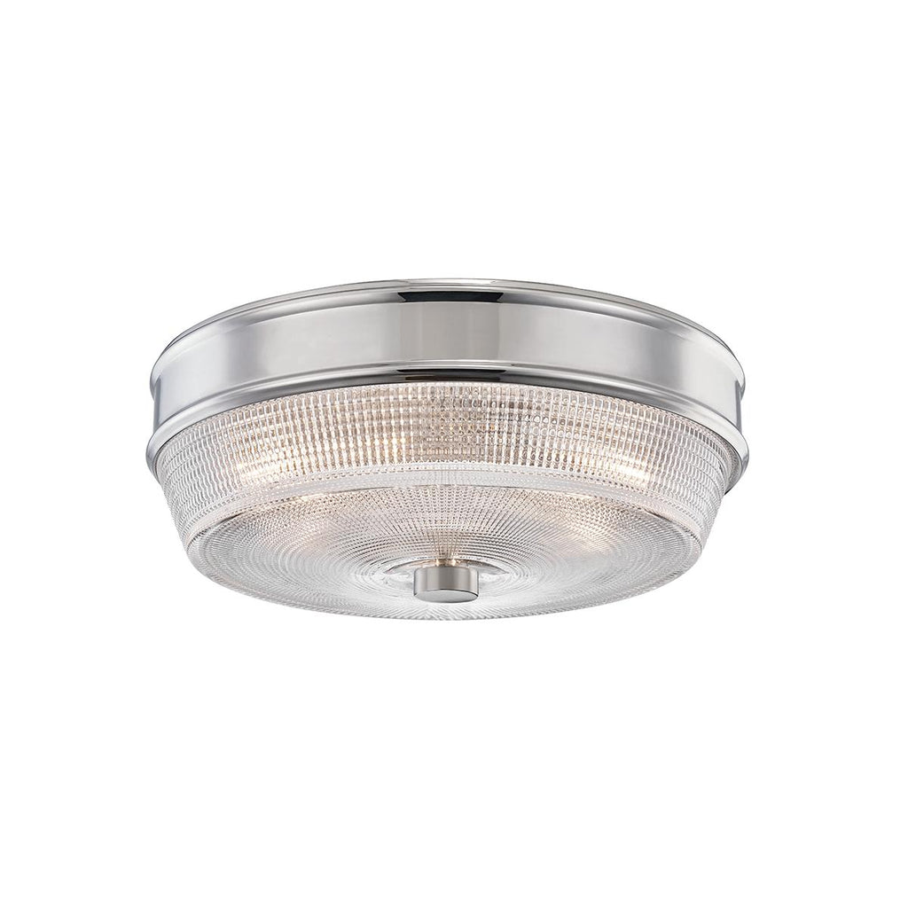 Mitzi Lacey Polished Nickel 10.25W x 4.75L x 4.25H Flush Mount