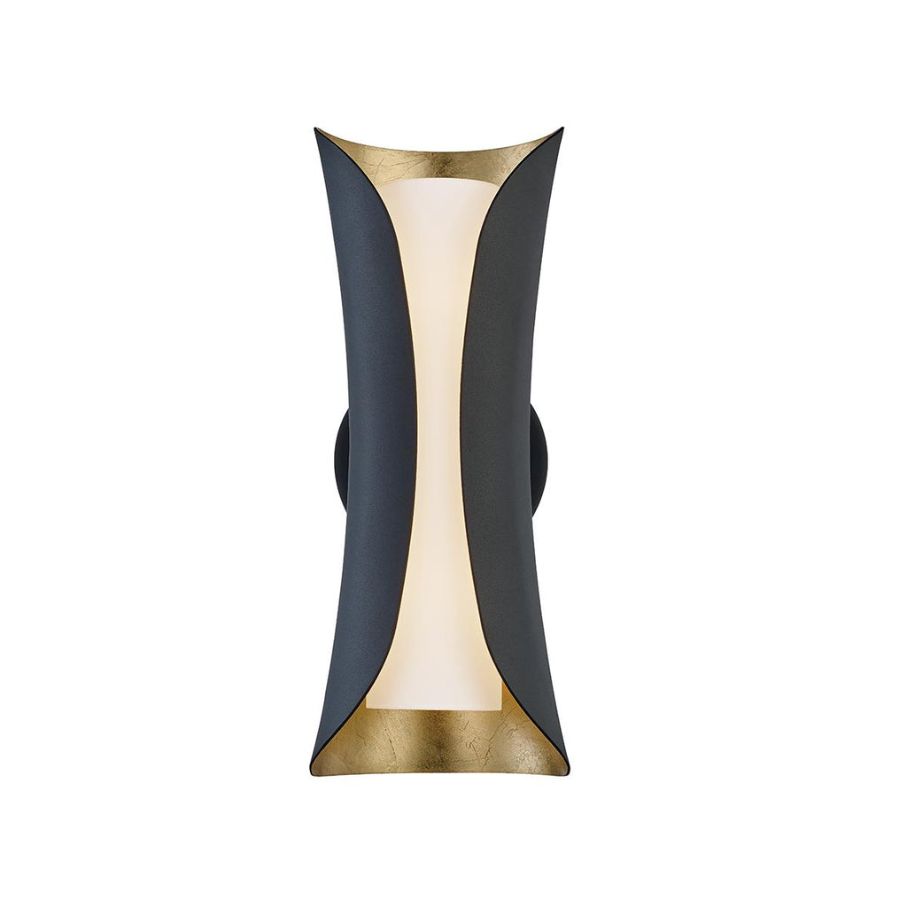 Mitzi Josie Gold Leaf/black 5W x 25.25L x 13.5H Wall Sconce