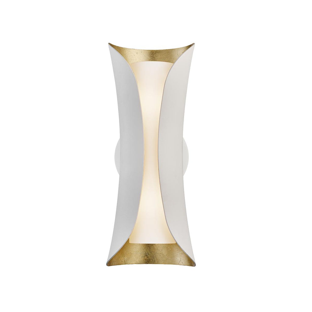 Mitzi Josie Gold Leaf/white 5W x 25.25L x 13.5H Wall Sconce