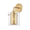 Mitzi Elanor Aged Brass 5.5W X 7.5L X 11.75H Wall Sconce