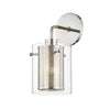 Mitzi Elanor Polished Nickel 5.5W X 20.25L X 11.75H Wall Sconce