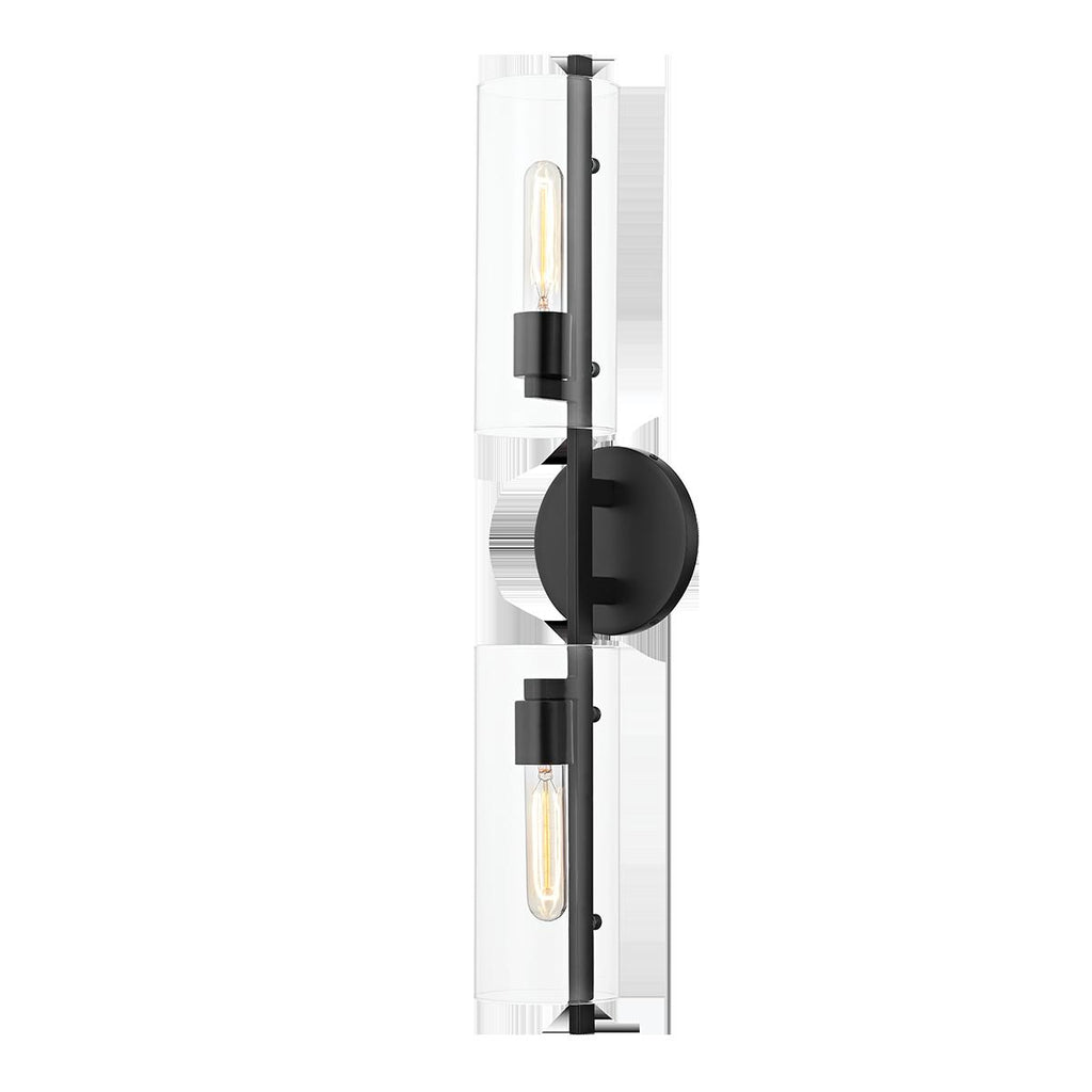 Mitzi Ariel Soft Black 5.5W x 11L x 28H Wall Sconce