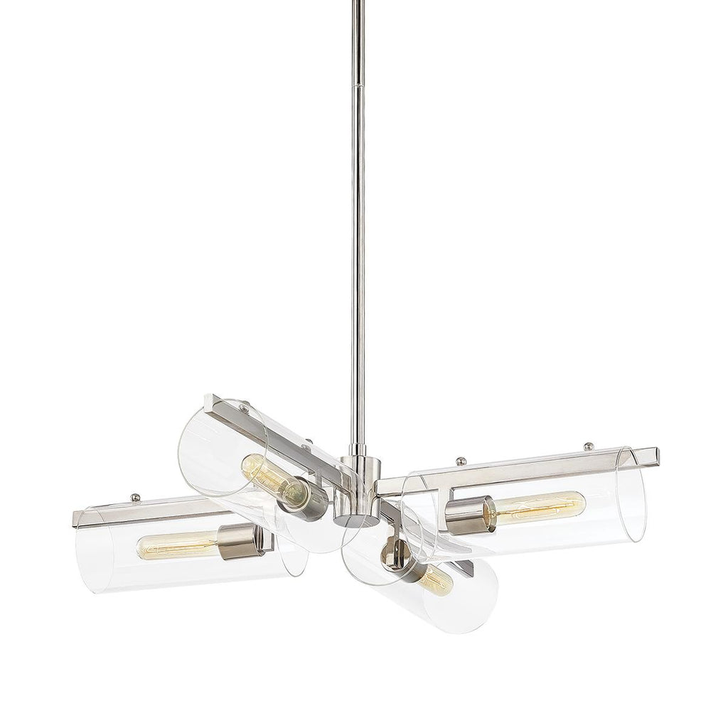 Mitzi Ariel Polished Nickel 28W x 7.5L x 9.5H Chandelier