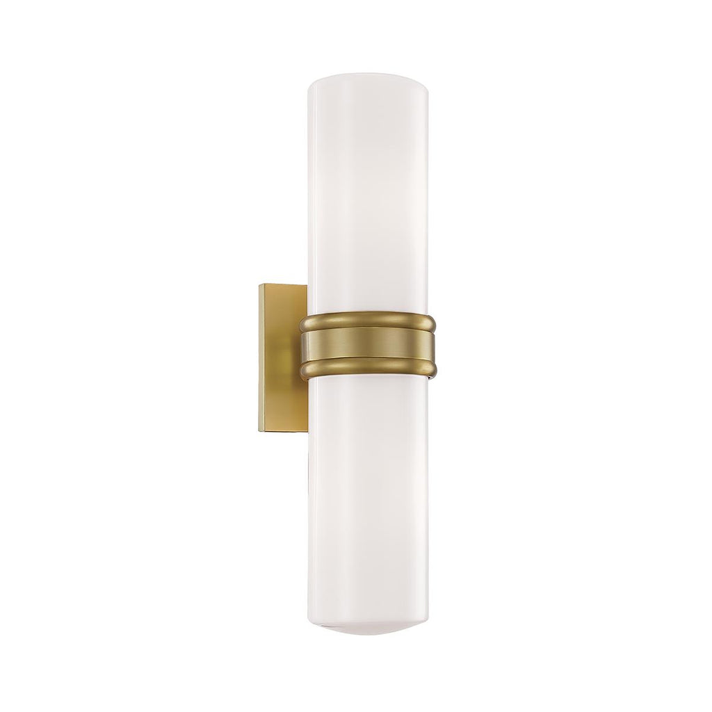 Mitzi Natalie Aged Brass 4.25W x 4.5L x 16.25H Wall Sconce