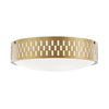 Mitzi Phoebe Aged Brass 14W X 9L X 4.5H Flush Mount