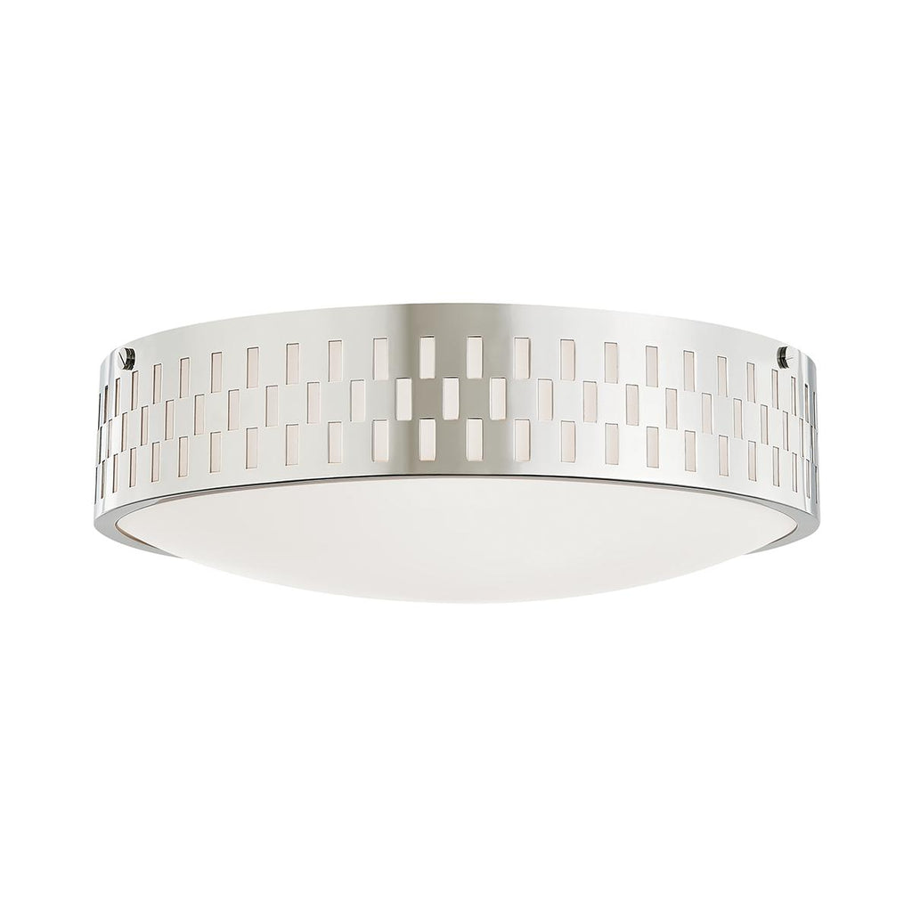 Mitzi Phoebe Polished Nickel 14W x 19L x 4.5H Flush Mount