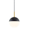 Mitzi Renee Aged Brass/Black 6.75W X 14L X 10H Pendant